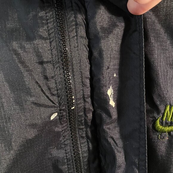 90's Nike Embroidered Logo Black Red & Green Zip Up Jacket - Picture 3 of 7